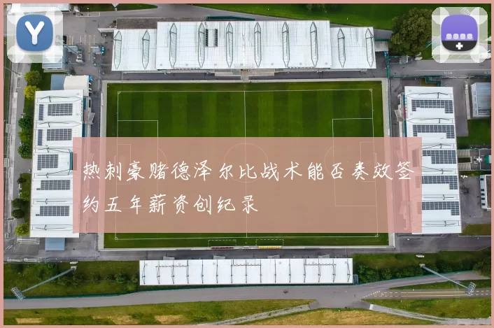 热刺豪赌德泽尔比战术能否奏效签约五年薪资创纪录